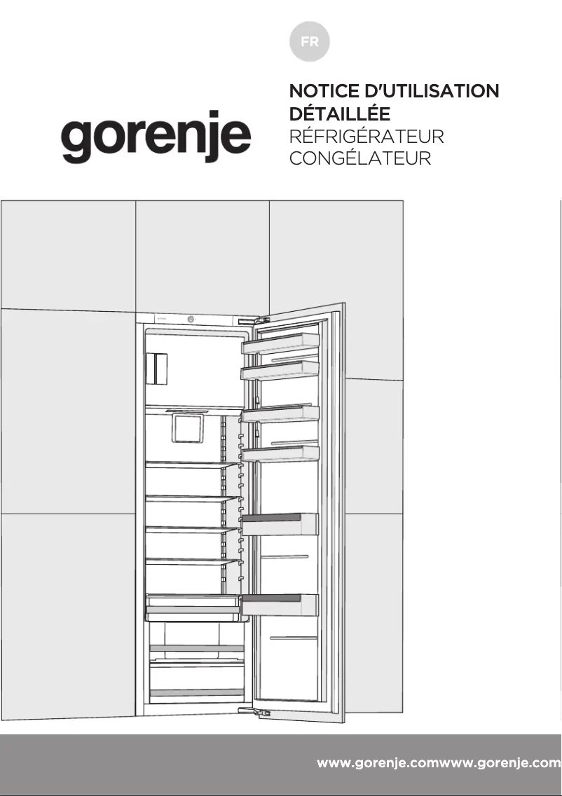 Page 1 de la notice Manuel utilisateur Gorenje RBI4182E1
