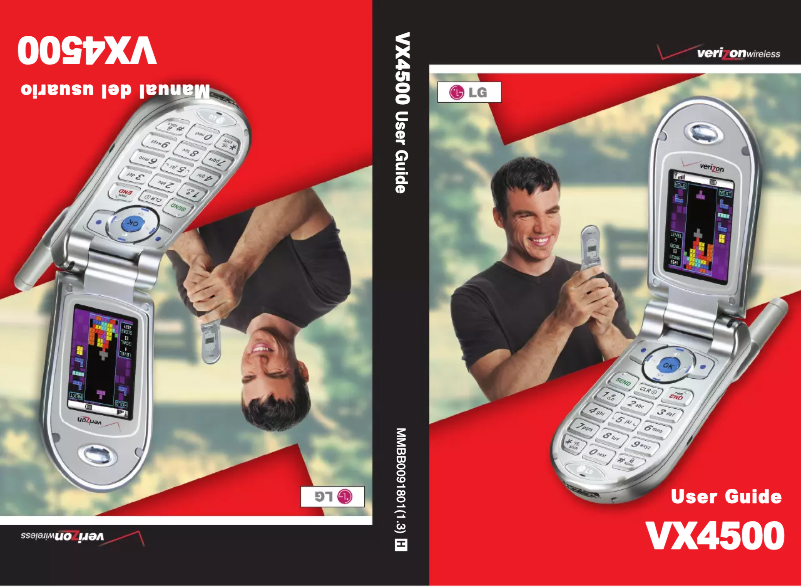 Page 1 de la notice Manuel utilisateur LG VX4500