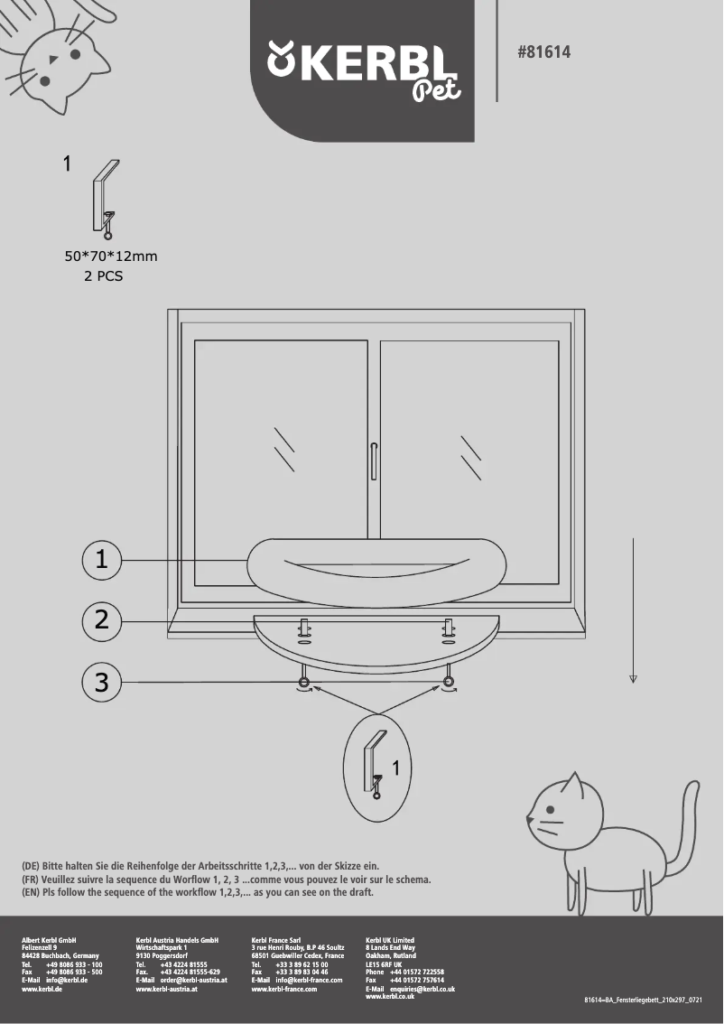 Page 1 of the manual User Manual Kerbl 81614