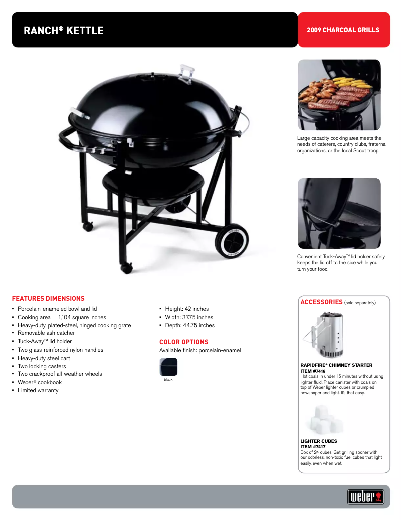 Image de la première page du manuel de l'appareil Ranch Kettle