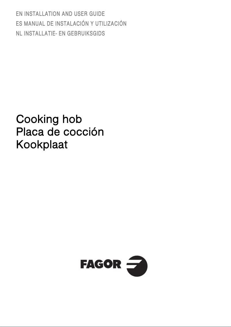 Page 1 de la notice Manuel utilisateur Fagor 2MCF-2GSAXBUT