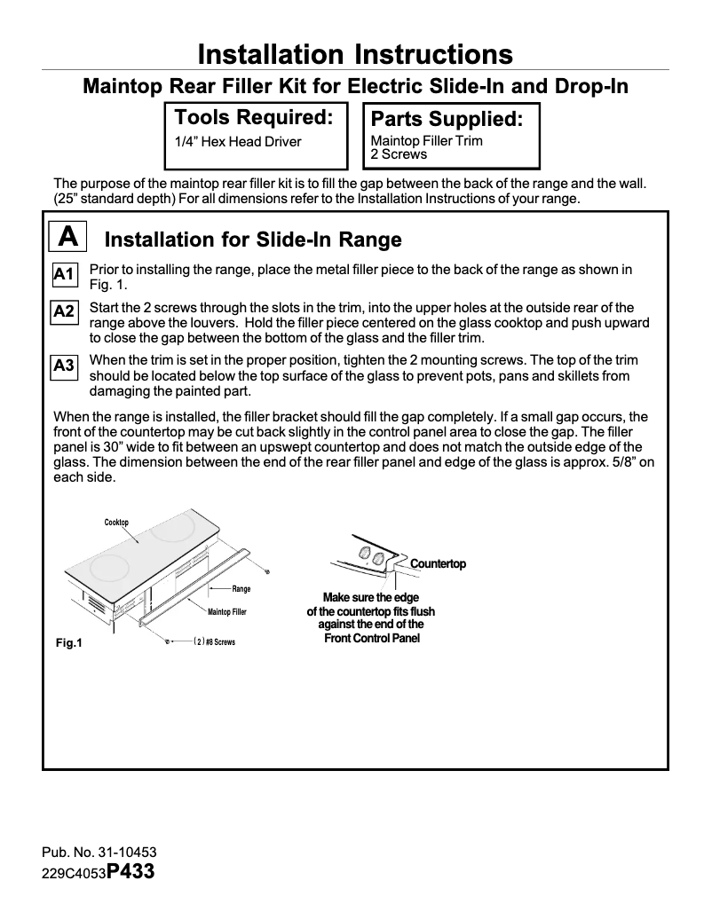 Page 1 de la notice Manuel utilisateur GE JXS64AA