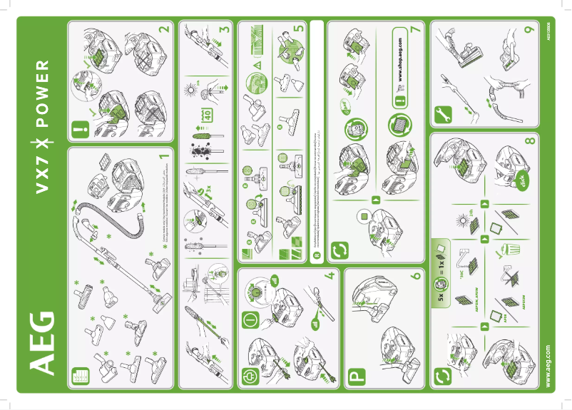 Page 1 de la notice Manuel utilisateur AEG VX7 X Power