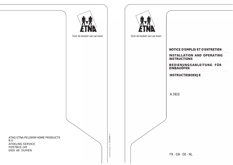 Página 1 del manual Manual de usuario Etna A 3910