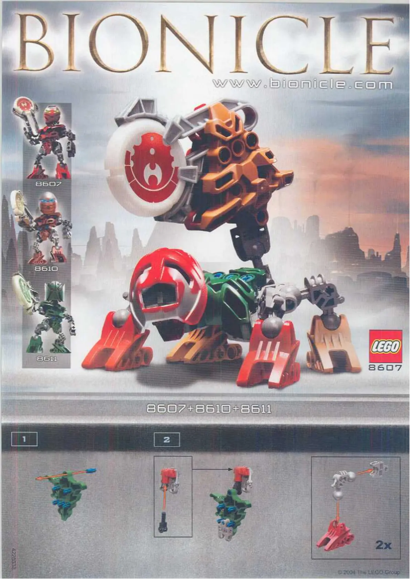Page 1 de la notice Manuel utilisateur Lego Matoran/Kanoka Co-Pack C