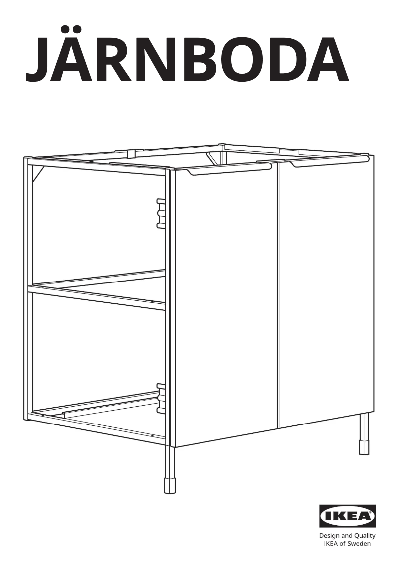 Page 1 de la notice Manuel utilisateur Ikea JÄRNBODA 505.147.47