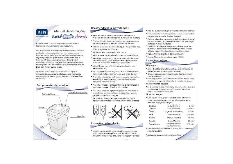 Página 1 del manual Manual de usuario KIN Amandy