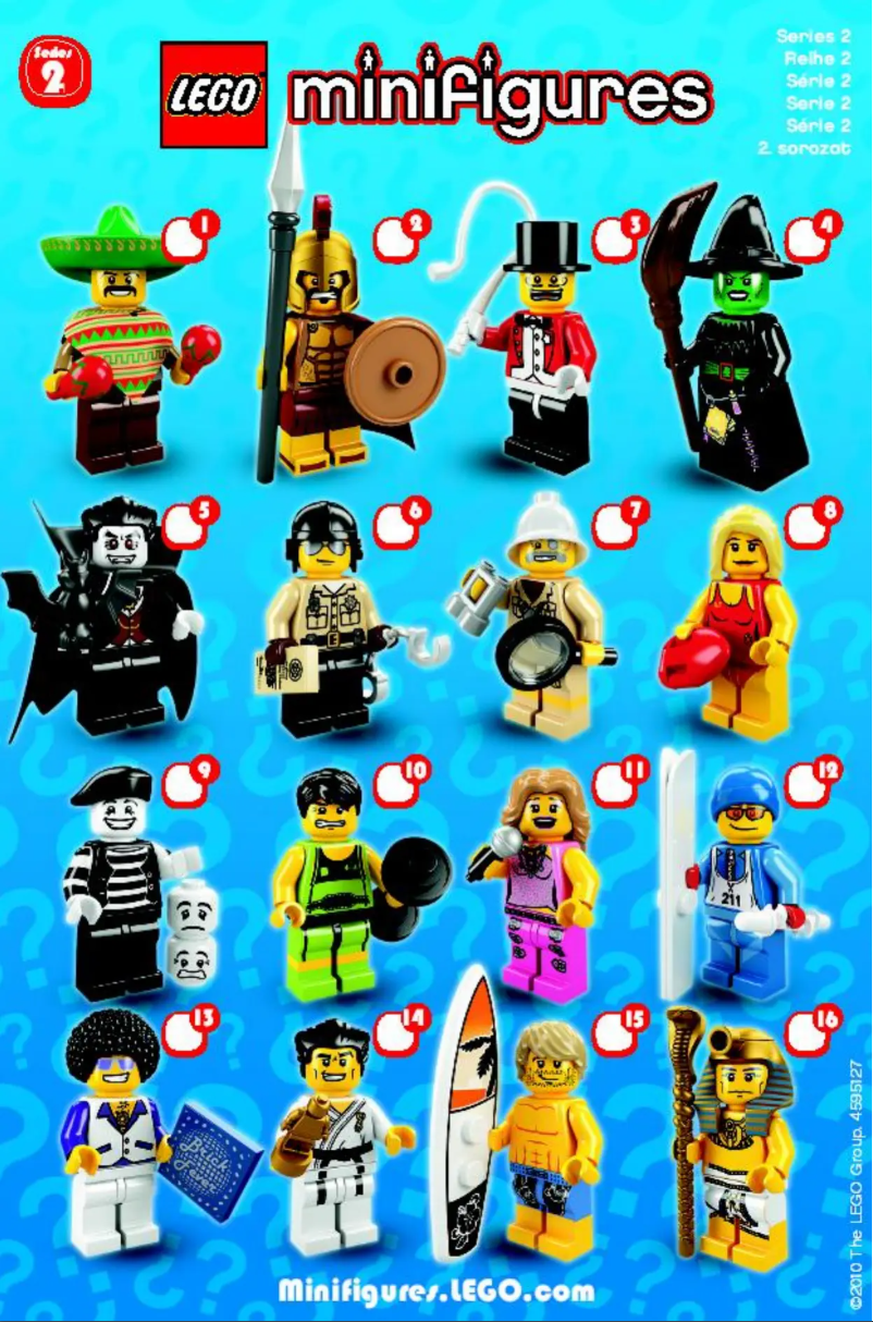 Página 1 del manual Manual de usuario Lego ® Minifigures, Series 2