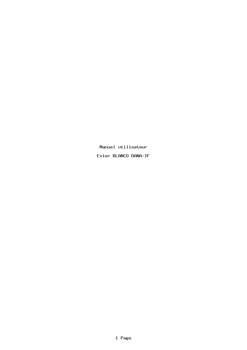 Page 1 de la notice Manuel utilisateur BLANCO DANA-IF