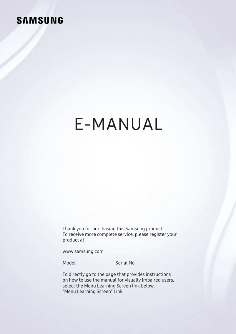 Image de la première page du manuel de l'appareil UE32M5620AK