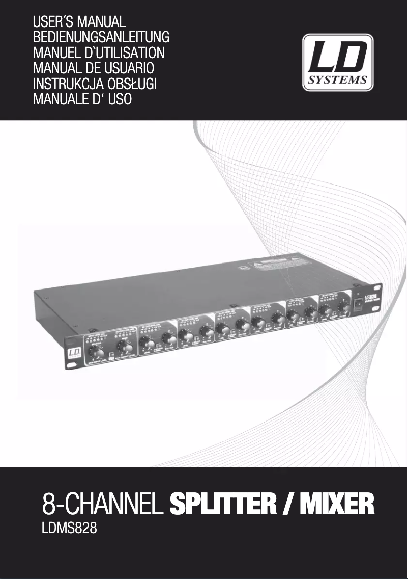 Page 1 de la notice Manuel utilisateur LD Systems MS 828