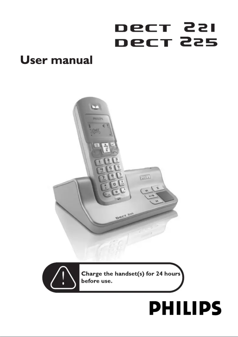 Image de la première page du manuel de l'appareil DECT2211G