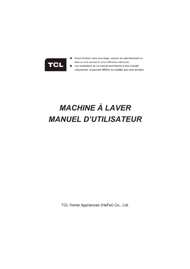 Página 1 del manual Manual de usuario TCL FF0912WA0FR