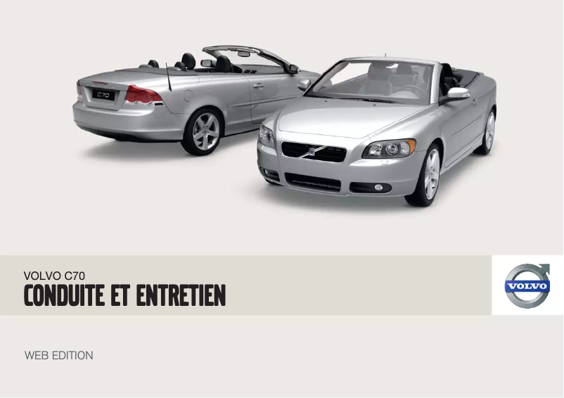 Page 1 de la notice Manuel utilisateur Volvo C70 (2008)
