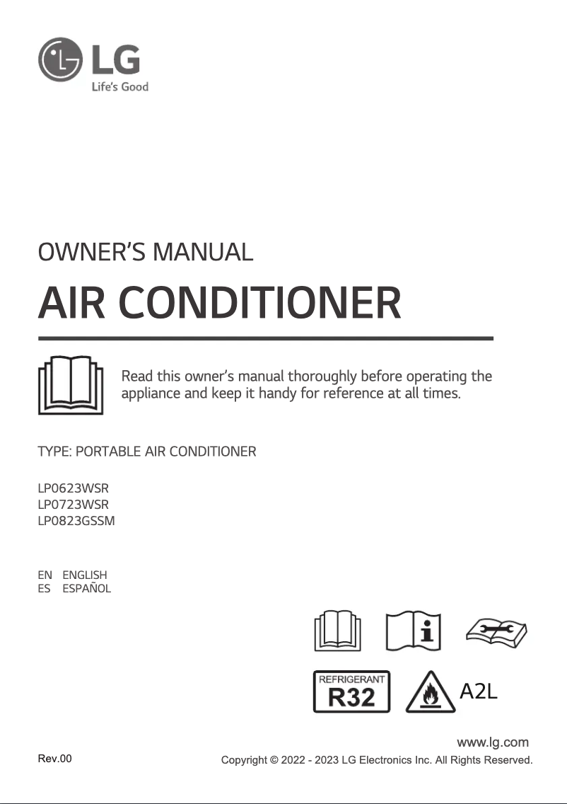 Página 1 del manual Manual de usuario LG LP0823GSSM