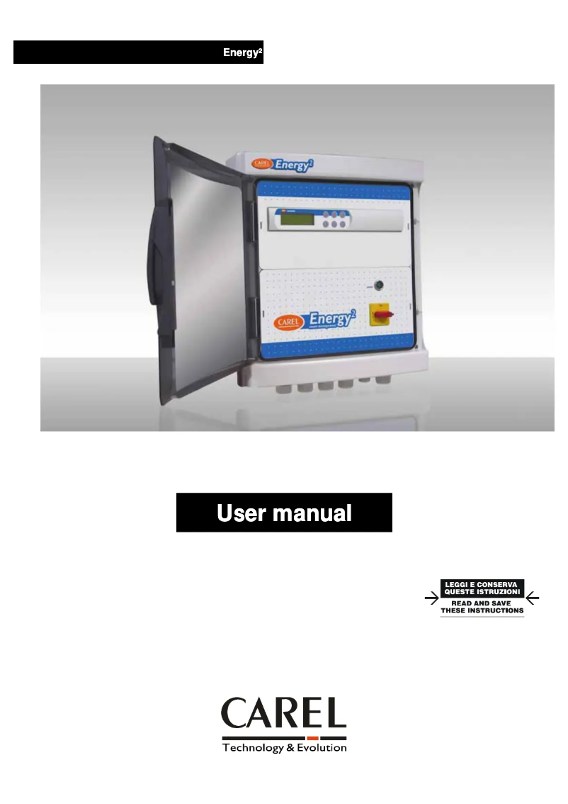 Page 1 of the manual User Manual Carel Energy2