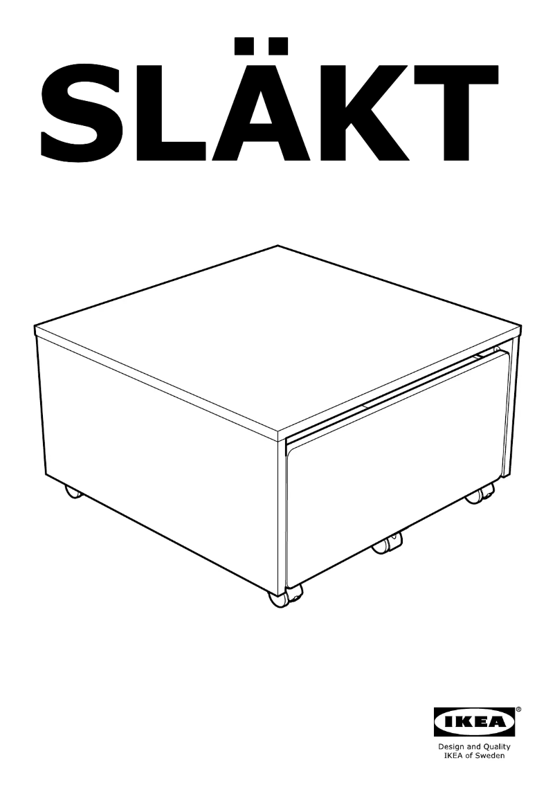 Page 1 de la notice Manuel utilisateur Ikea SLÄKT 803.629.74
