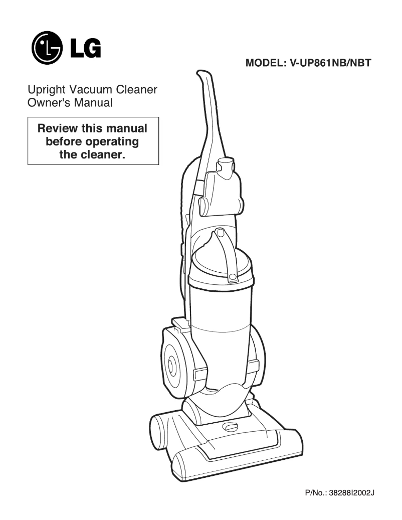 Página 1 del manual Manual de usuario LG V-UP861NB