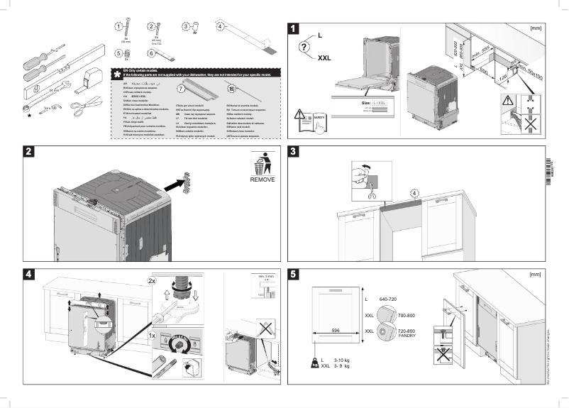 Page 1 de la notice Guide d'installation Hisense HV642E60UK