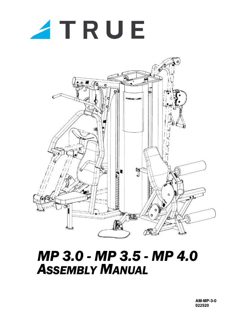 Page 1 de la notice Manuel utilisateur True MP 3.0