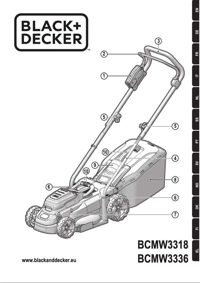 Page 1 de la notice Manuel utilisateur Black & Decker BCMW3318