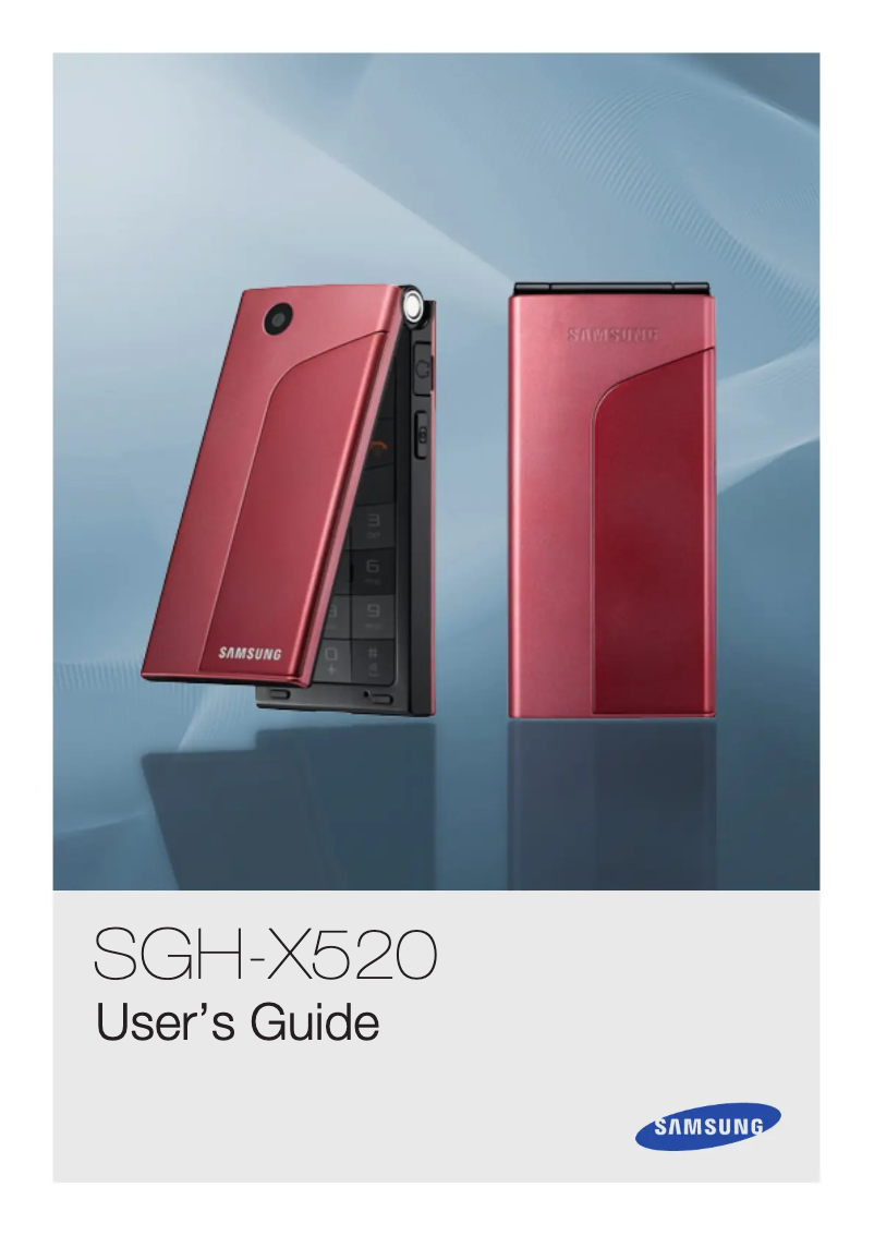 Page 1 de la notice Guide de démarrage rapide Samsung SGH-X520
