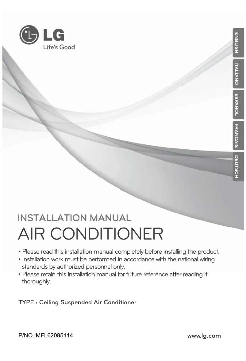 Page 1 de la notice Guide d'installation LG UV36H