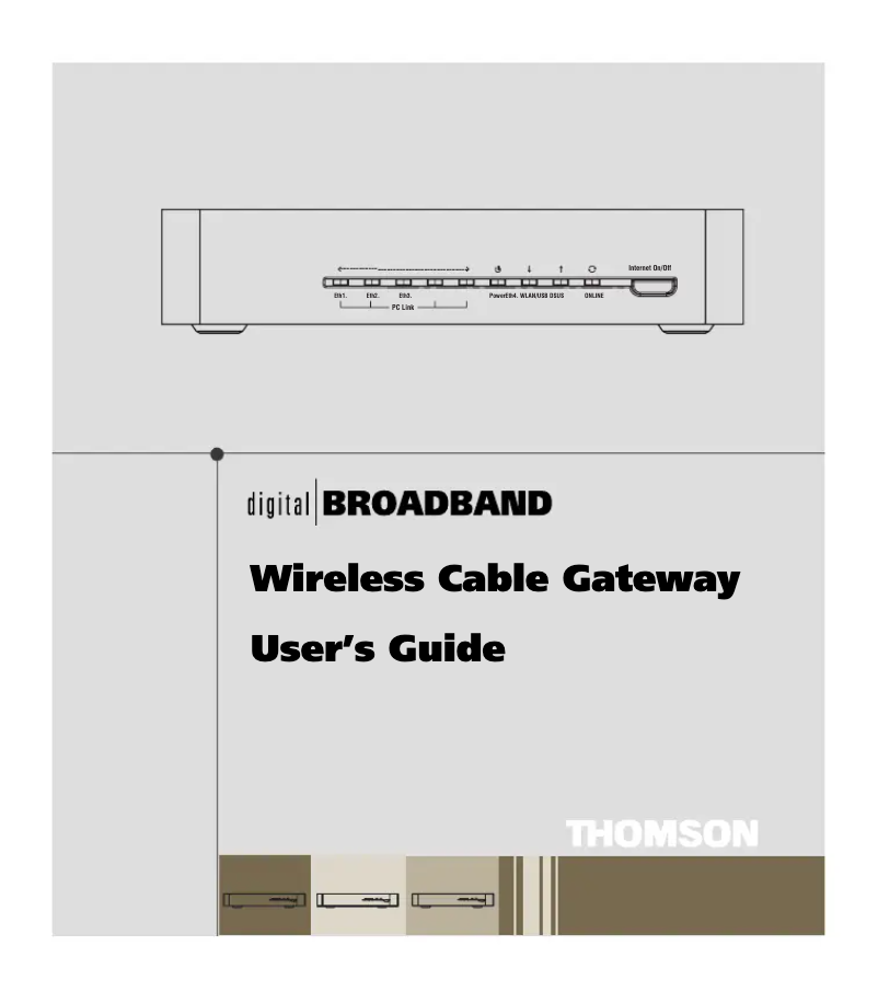 Page 1 de la notice Manuel utilisateur Thomson DCW725