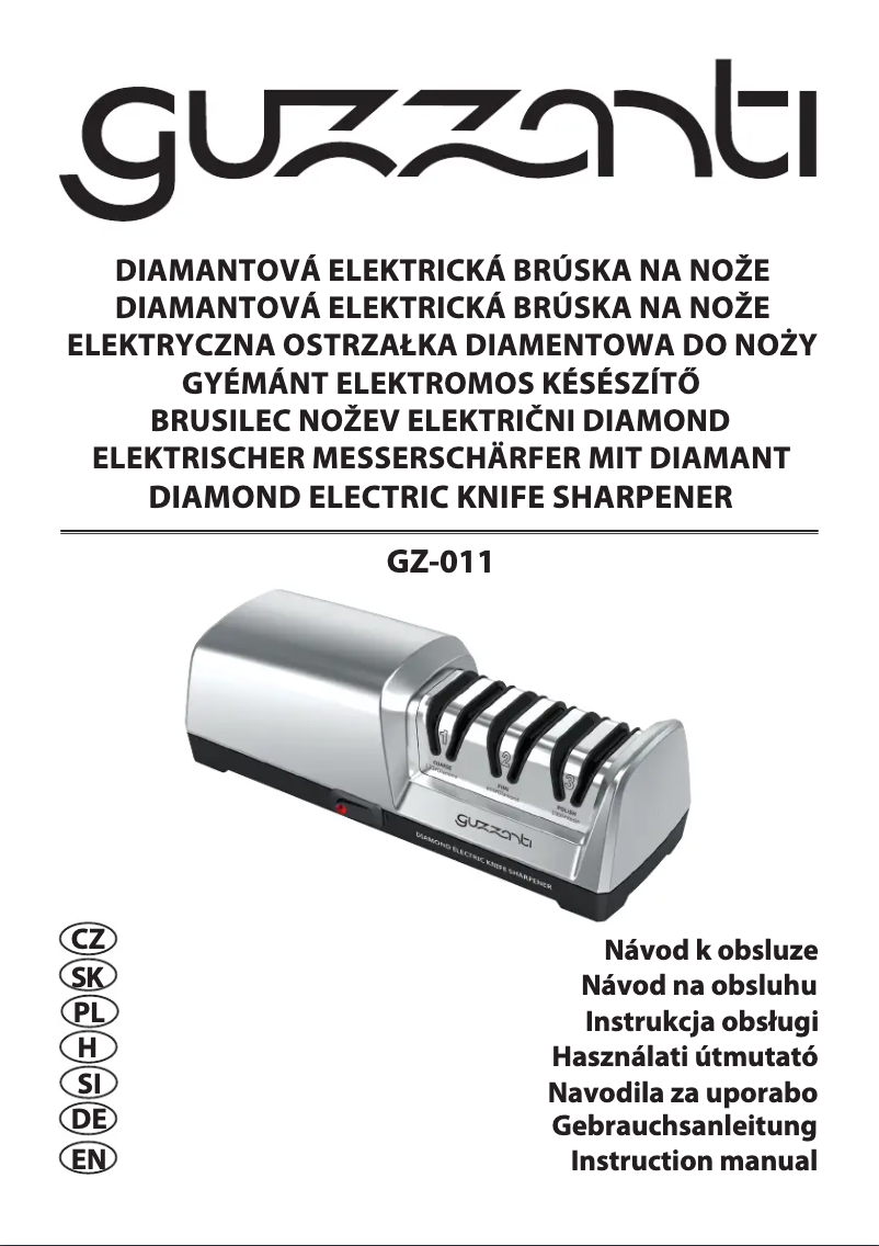 Page 1 de la notice Manuel utilisateur Guzzanti GZ-011