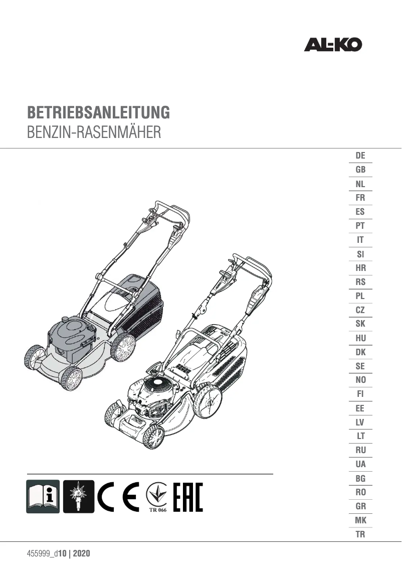 Page 1 de la notice Manuel utilisateur AL-KO SOLO 4852 VS ALU
