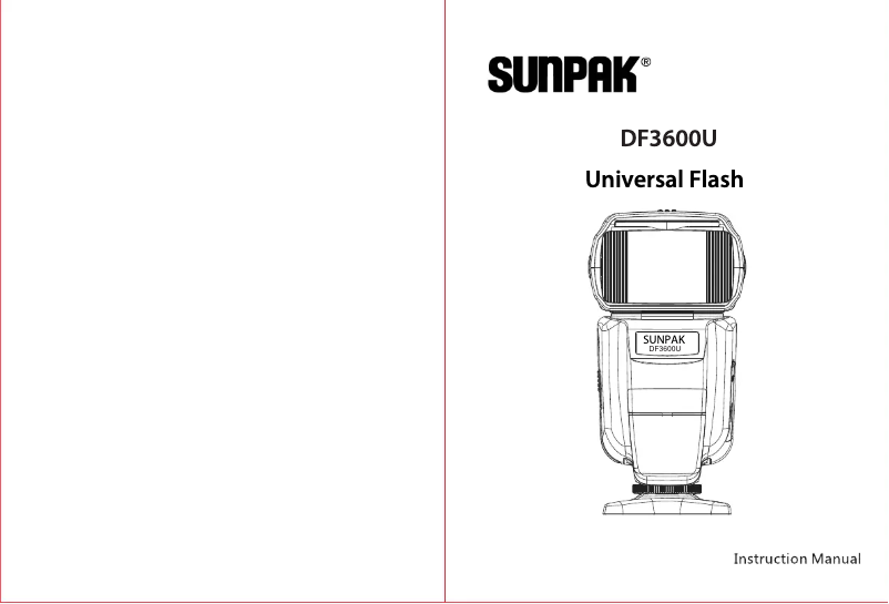 Page 1 de la notice Manuel utilisateur Sunpak DF3600U
