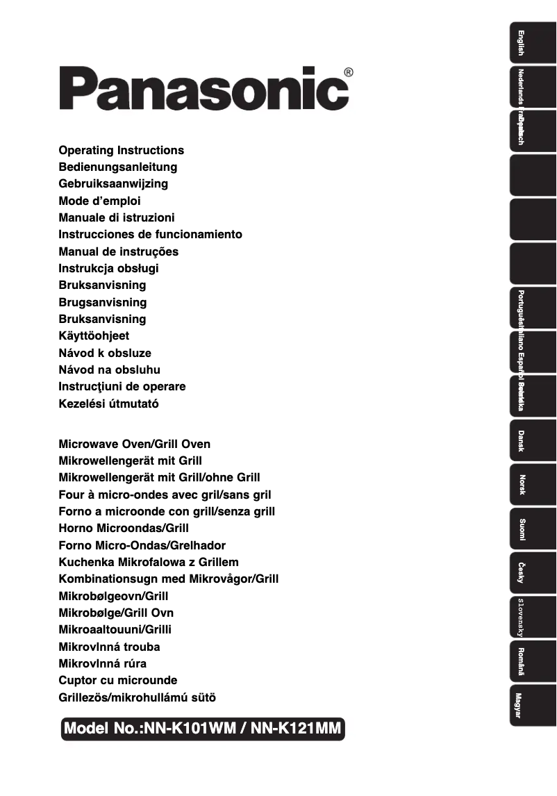 Page 1 de la notice Manuel utilisateur Panasonic NN-K101W