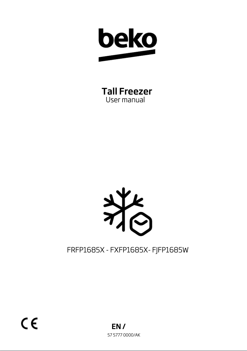 Page 1 de la notice Manuel utilisateur Beko FJFP1685W