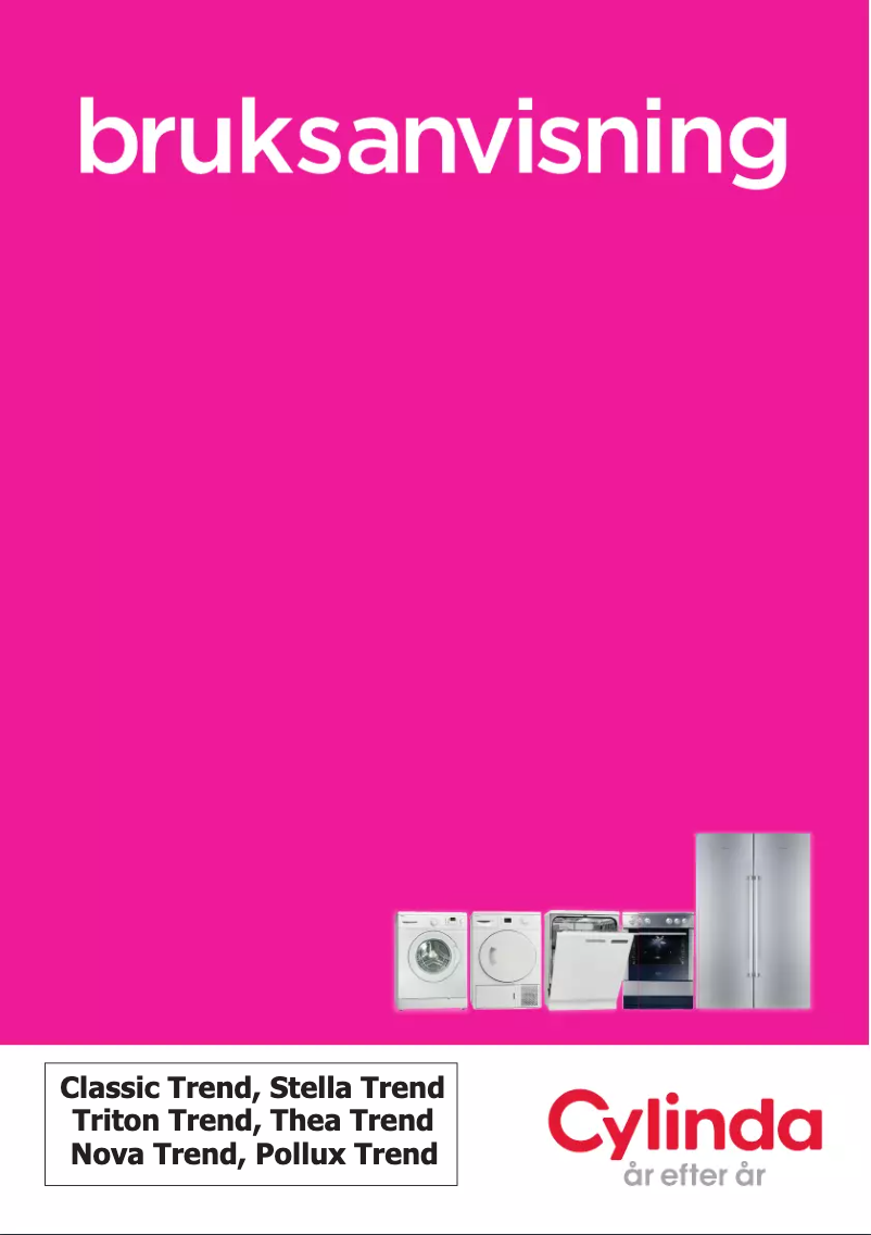 Page 1 de la notice Manuel utilisateur Cylinda CLASSIC TREND 60 SVART