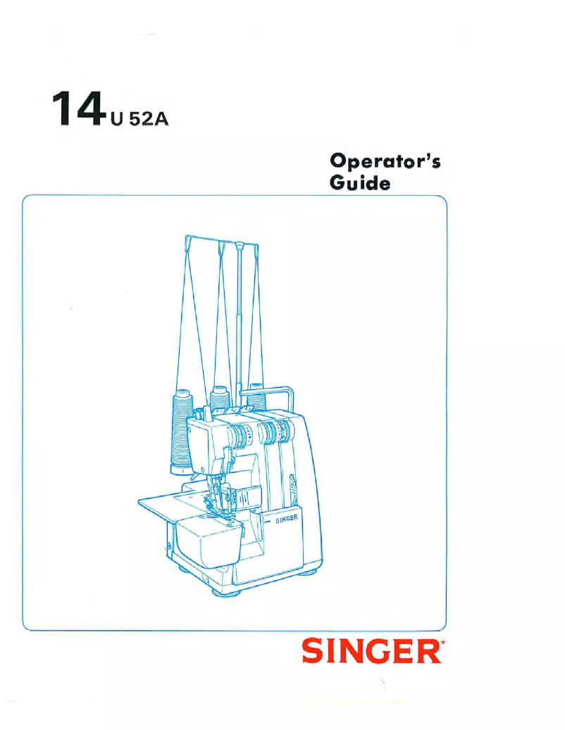 Página 1 del manual Manual de usuario Singer 14U52A