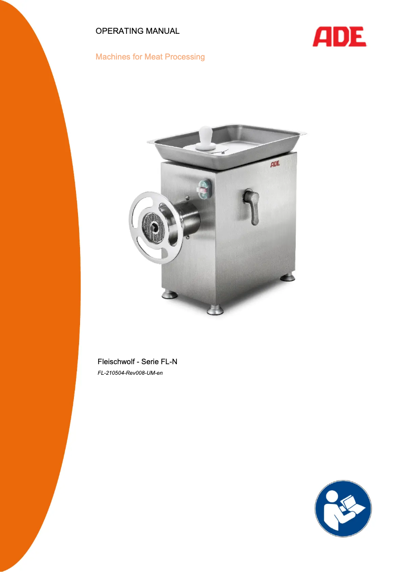 Page 1 de la notice Manuel utilisateur ADE FL82N