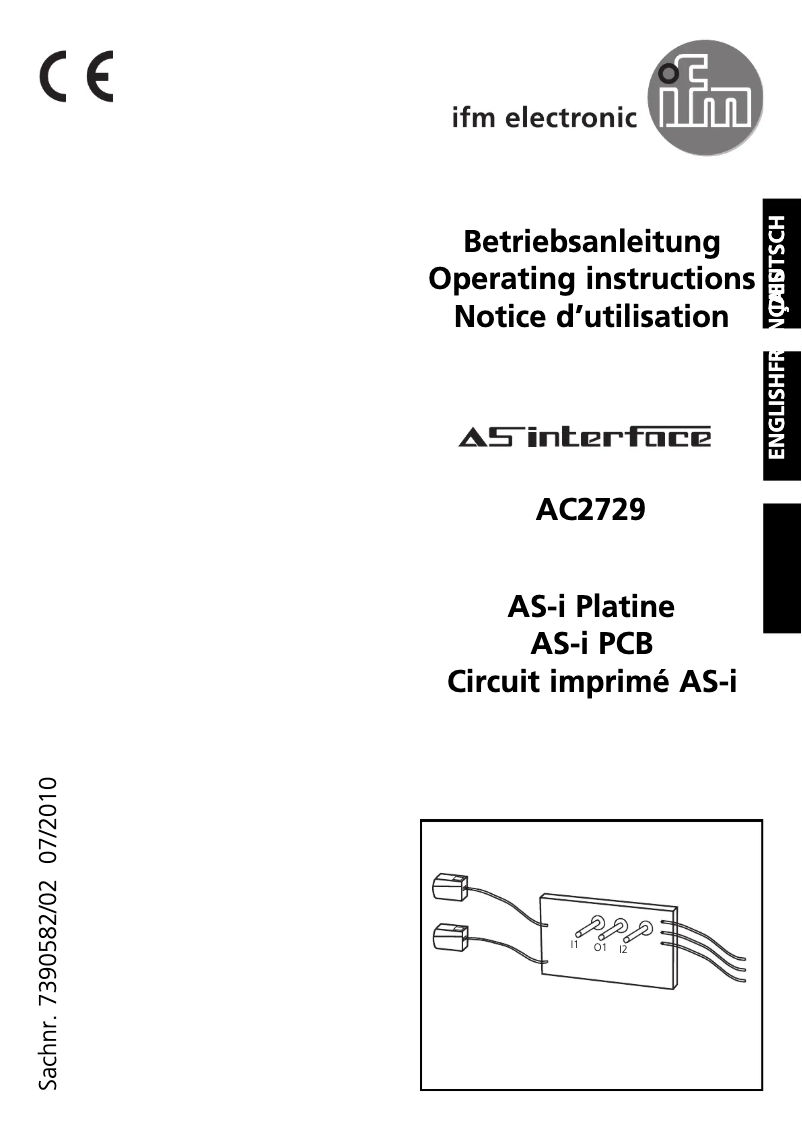 Página 1 del manual Manual de usuario IFM AC2729