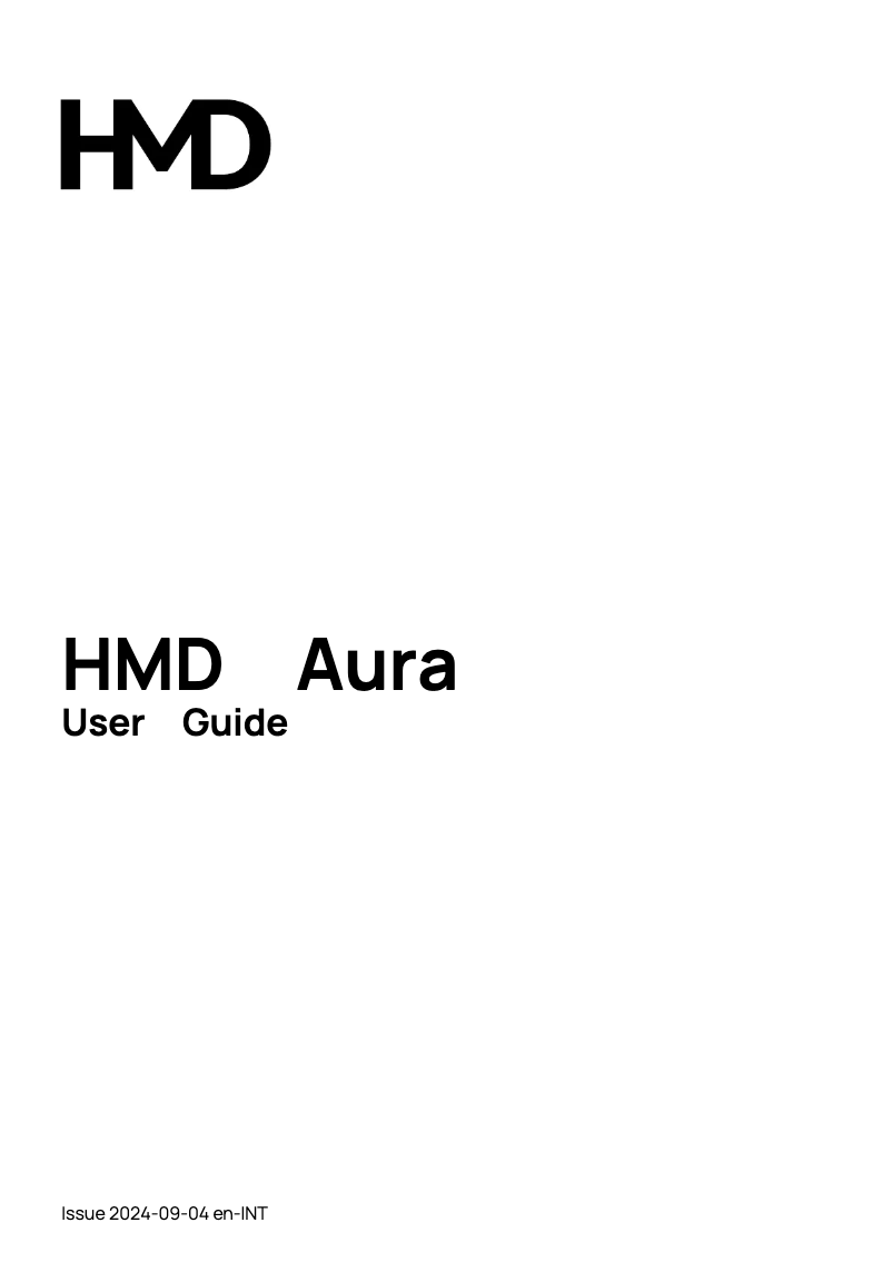 Page 1 de la notice Manuel utilisateur HMD Aura