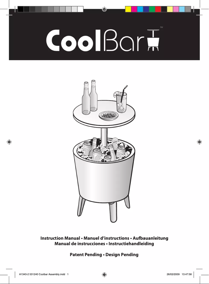 Page 1 of the manual User Manual Keter Cool Bar