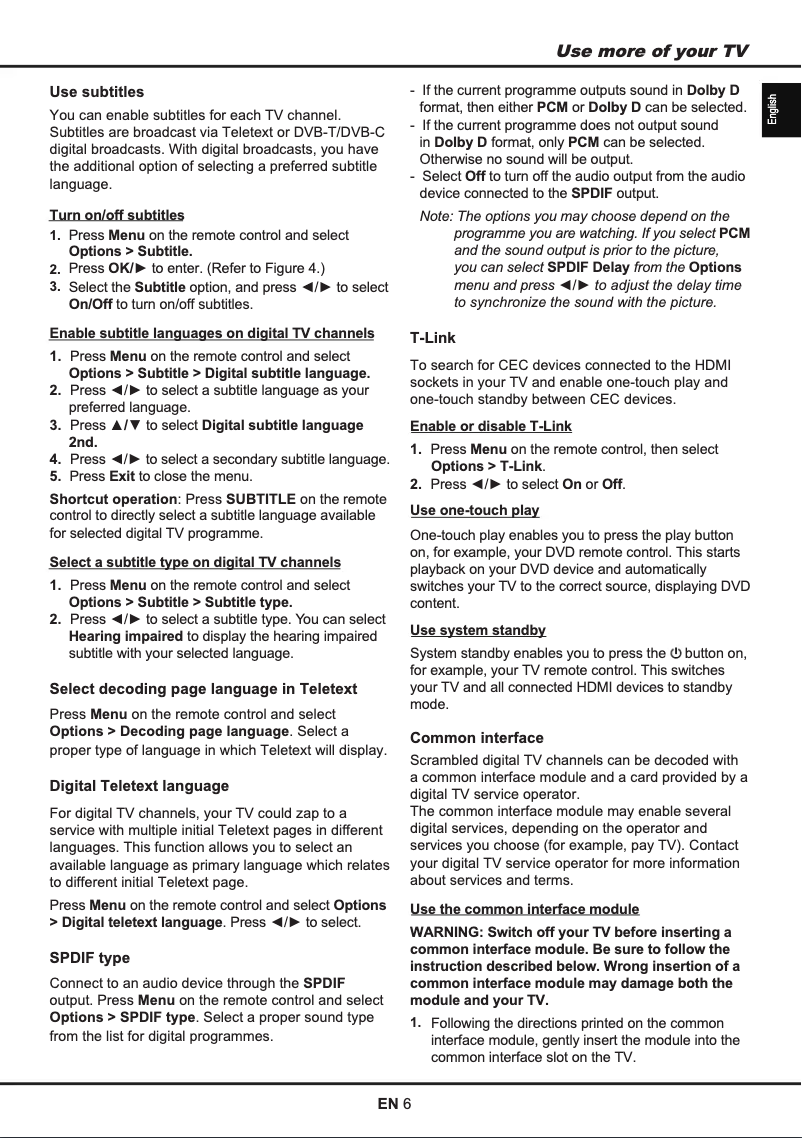 Page 1 de la notice Manuel utilisateur Thomson 32HS5246C