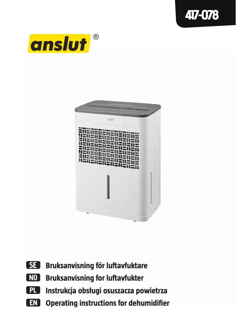 Page 1 of the manual User Manual Anslut 417-078