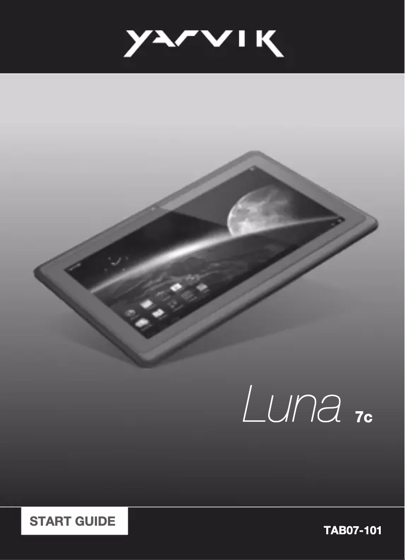 Page 1 de la notice Manuel utilisateur Yarvik Luna TAB07-101