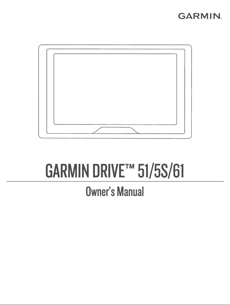 Página 1 del manual Manual de usuario Garmin Drive 51
