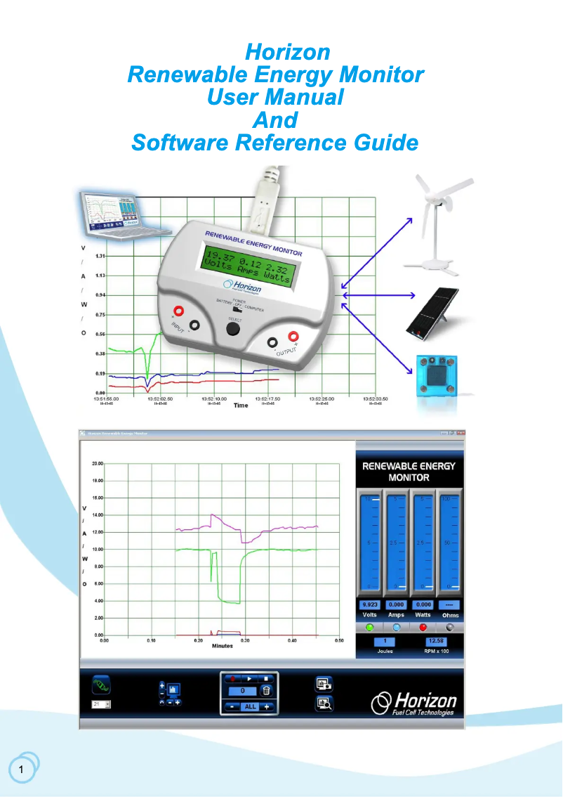 Page 1 de la notice Manuel utilisateur Horizon Energy Monitor