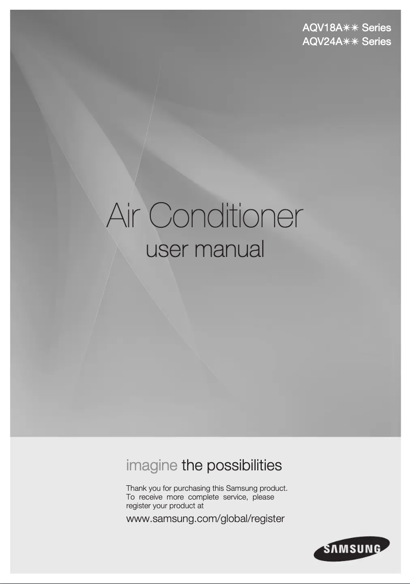 Página 1 del manual Manual de usuario Samsung AQV18AWAN