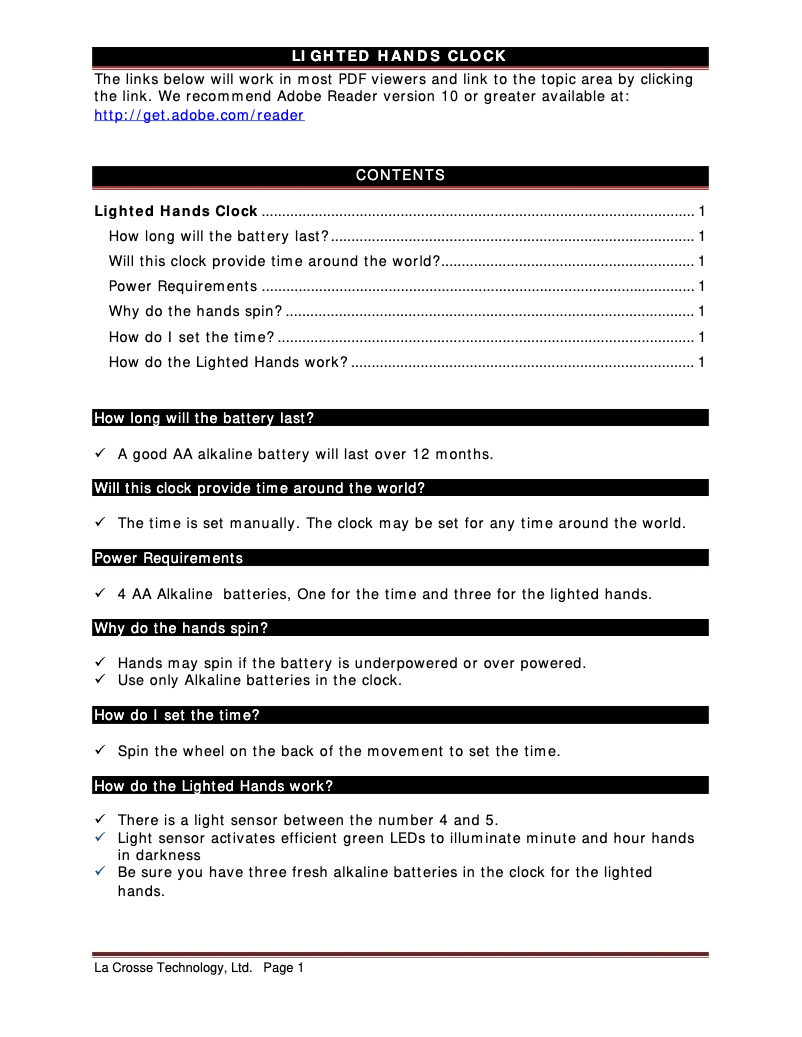 Página 1 del manual Preguntas frecuentes La Crosse Technology 403-314B