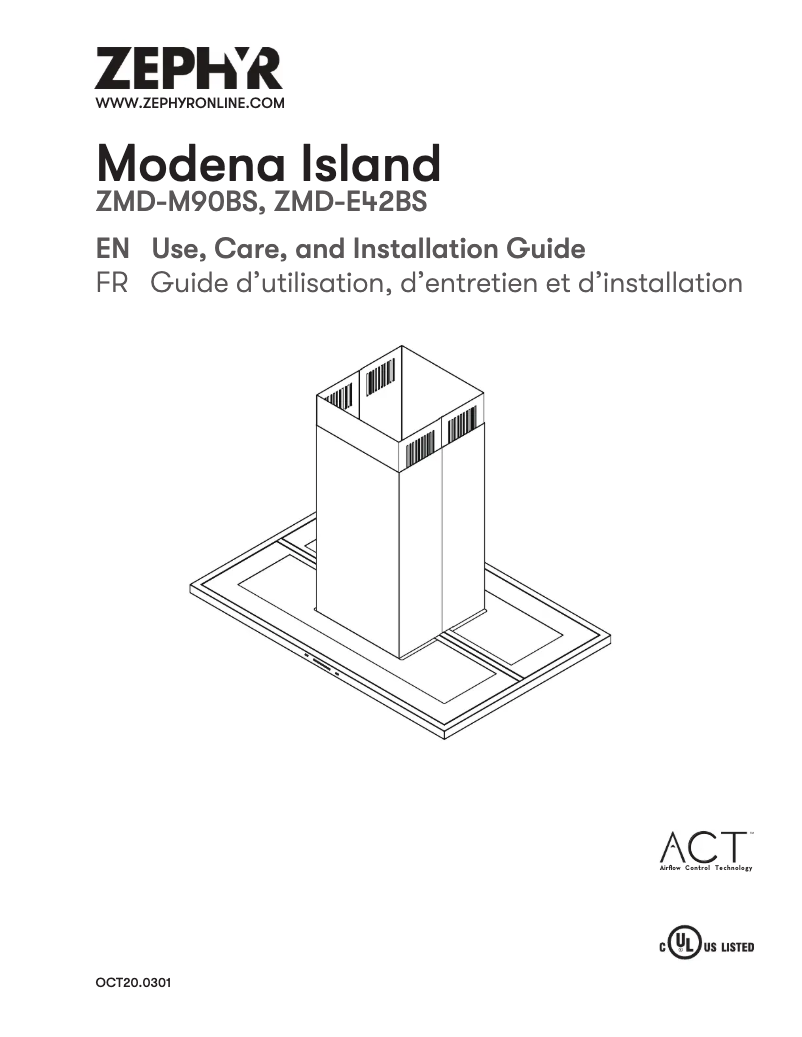 Página 1 del manual Manual de usuario Zephyr ZMD-M90BS