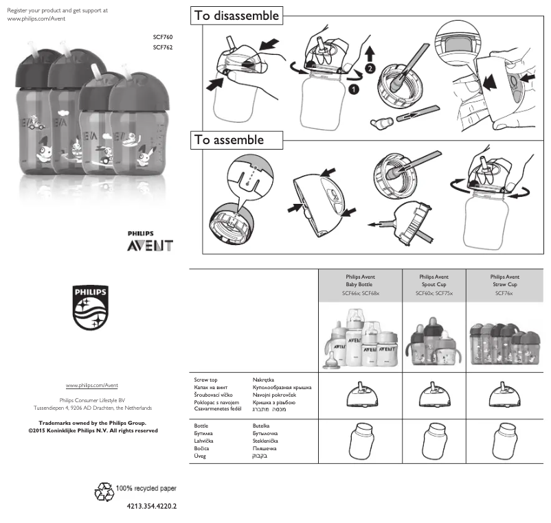 Página 1 del manual Manual de usuario Philips AVENT SCF760