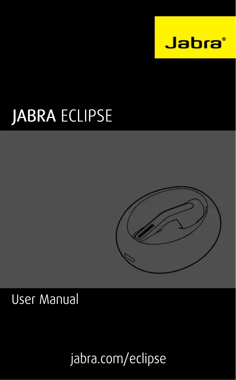 Page 1 de la notice Manuel utilisateur Jabra Eclipse