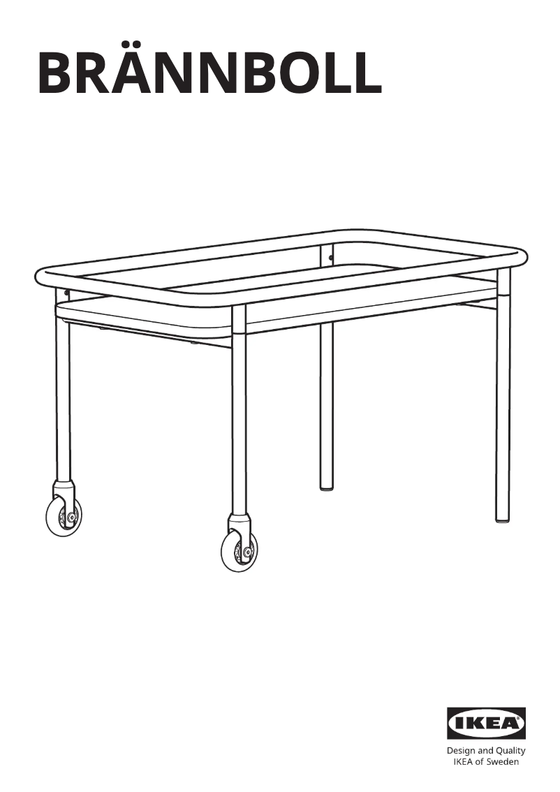 Image de la première page du manuel de l'appareil BRÄNNBOLL 205.876.84